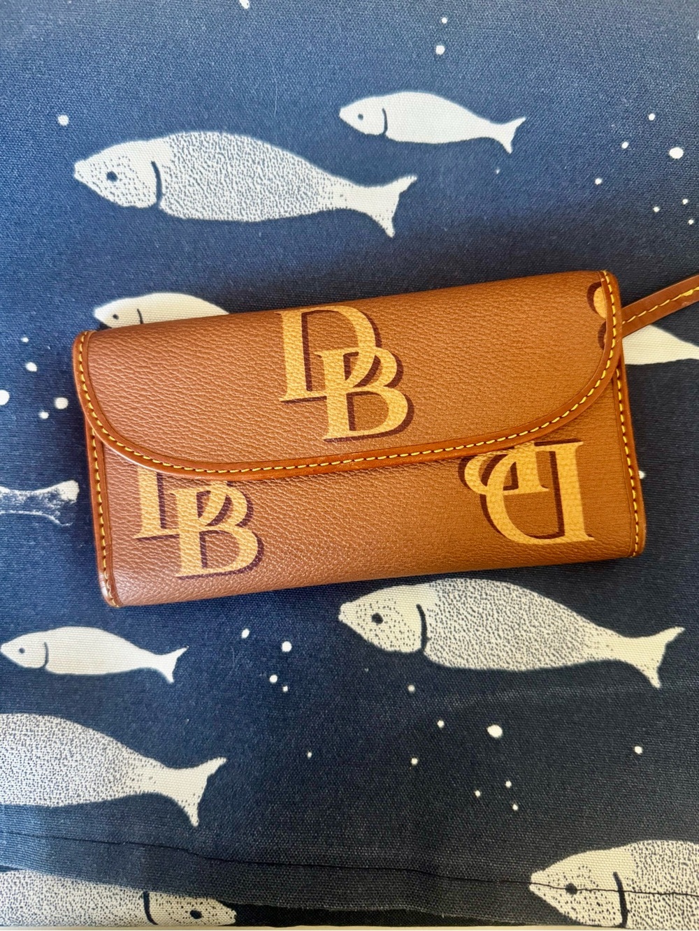 Dooney and Bourke Logo Leather Wallet